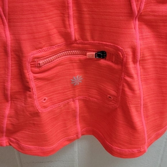 NWOT athleta UPF 50 bright coral orange top - Picture 7 of 12